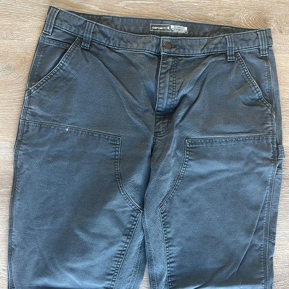 Carhartt double knee relaxed fit characoal gray men’s jeans‎ size 42x34 - Picture 10 of 13